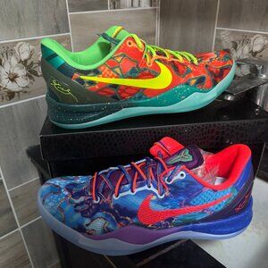 Nike Kobe 8 Protro "What The Kobe" Comfortable Retro Basketball Shoes Unisex Ora